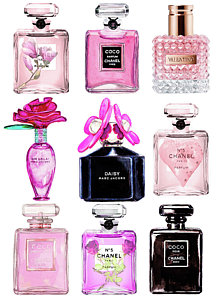 perfume-set-black-and-pink-del-art | Virginia Bride Magazine
